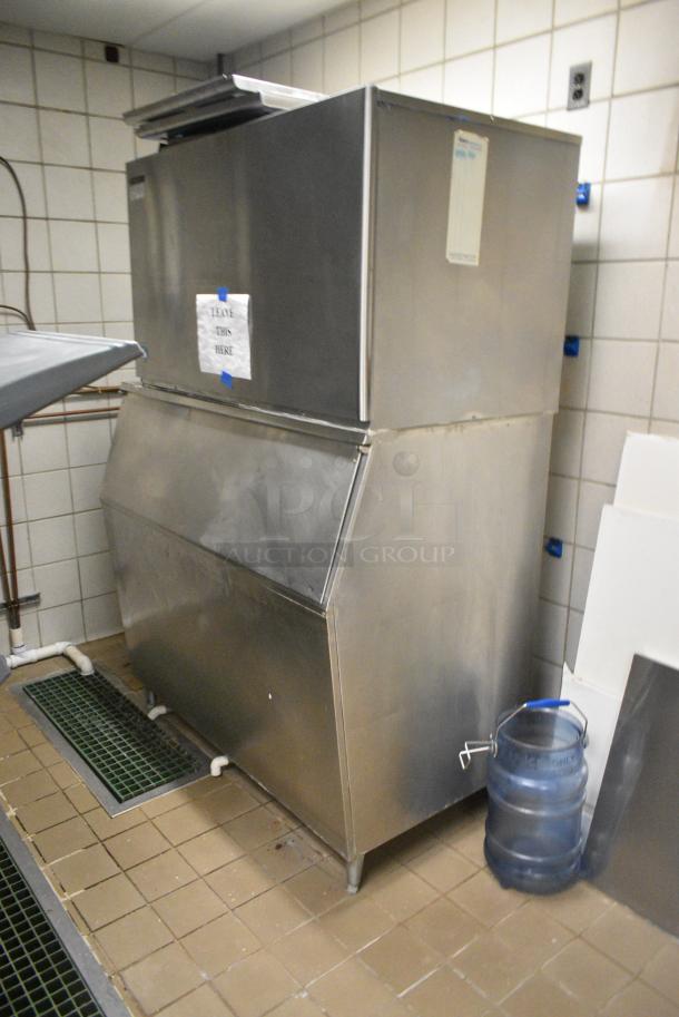 Hoshizaki KM-1301SWH Stainless Steel Commercial Ice Machine Head on Commercial Ice Bin. 208/230 Volts, 1 Phase. - Image 8 of 9