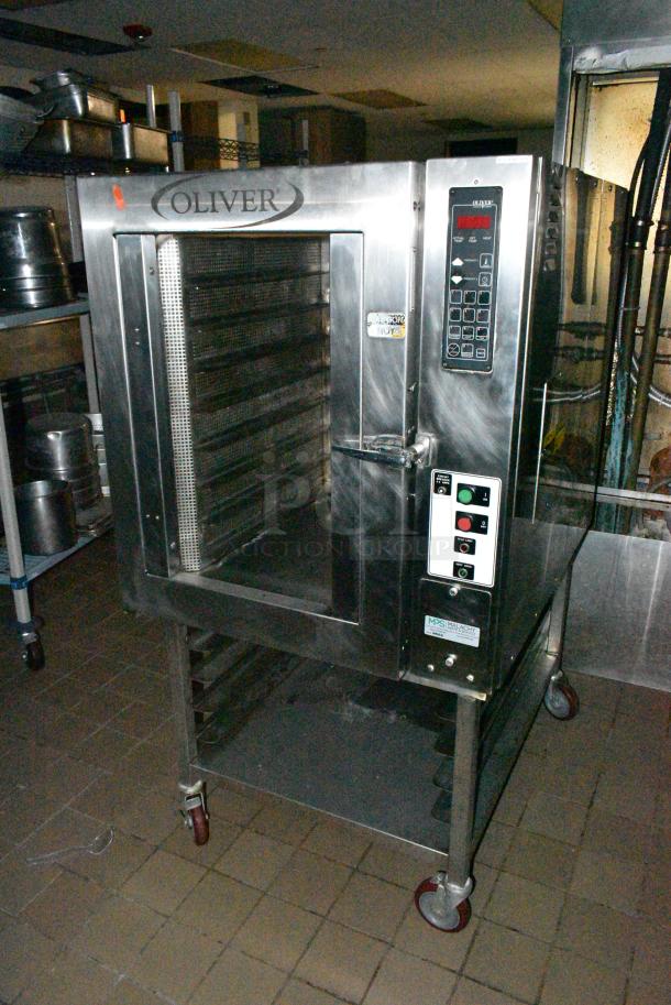 Oliver 690-NC2 Stainless Steel Commercial Electric Powered Convection Oven on Commercial Casters. 208 Volts, 3 Phase. - Image 9 of 10