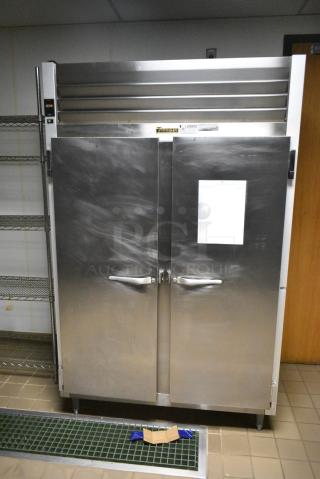Traulsen G22010 Stainless Steel Commercial 2 Door Reach In Freezer. 115 Volts, 1 Phase. Tested and Working!