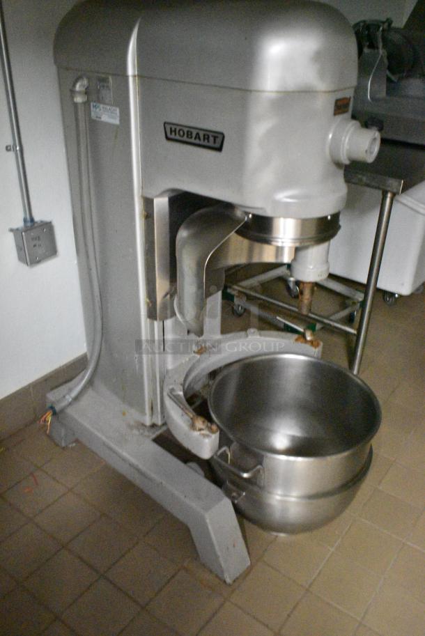 Hobart H 600 Metal Commercial Floor Style 60 Quart Planetary Dough Mixer w/ Stainless Steel Mixing Bowl, Bowl Guard. 460 Volts, 3 Phase. - Image 7 of 11