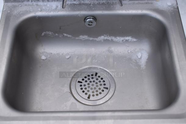 Advance Tabco 7-PS-50 Stainless Steel Single Bay Wall Mount Sink w/ Faucet and Handles. - Image 3 of 5