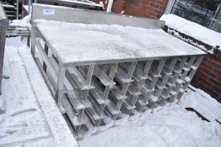 Stainless Steel Table w/ Lower #10 Can Racks