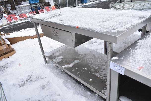 Stainless Steel Table w/ Drawer and Under Shelf. - Image 2 of 5