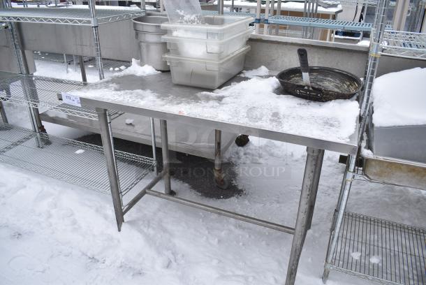 Stainless Steel Table w/ Contents Including Poly Bins - Image 2 of 5
