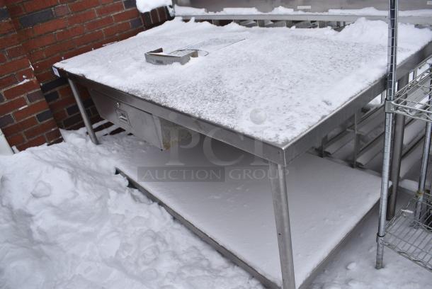 Stainless Steel Table w/ Drawer and Under Shelf. - Image 1 of 4