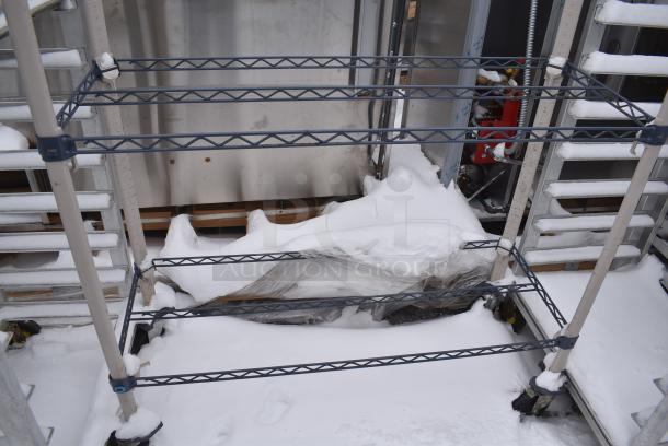 Metro Max 4 Tier Shelving Unit Frame on Commercial Casters. BUYER MUST DISMANTLE. PCI CANNOT DISMANTLE FOR SHIPPING. PLEASE CONSIDER FREIGHT CHARGES. - Image 5 of 5