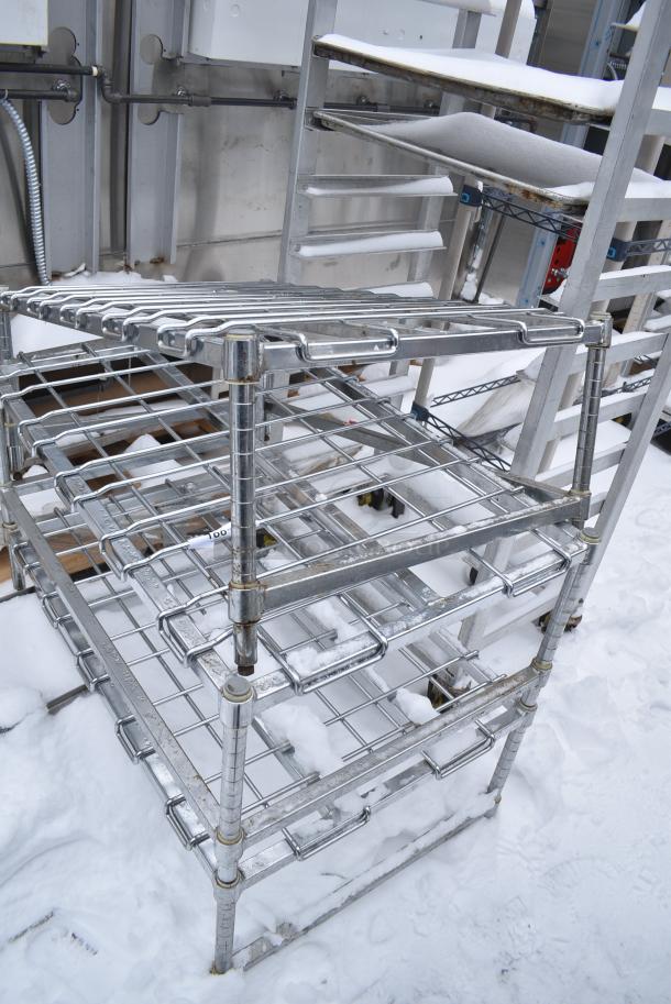 3 Chrome Finish Wire Dunnage Racks. 3 Times Your Bid! - Image 1 of 3