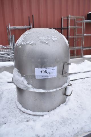 2 Stainless Steel Commercial Mixing Bowls. Bowls are Stuck Together. 2 Times Your Bid!