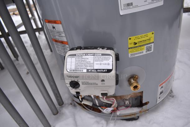 2018 AO Smith GCG-50 400 Metal Natural Gas Powered Automatic Storage Water Heater. 40,000 BTU. - Image 3 of 4