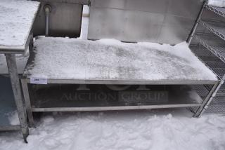 Stainless Steel Equipment Stand w/ Under Shelf.