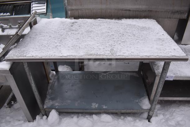 Stainless Steel Table w/ Metal Under Shelf. - Image 1 of 3