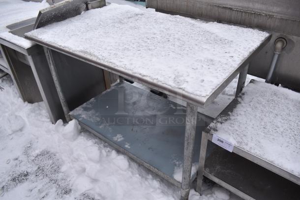Stainless Steel Table w/ Metal Under Shelf. - Image 2 of 3