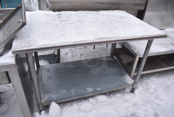 Stainless Steel Table w/ Metal Under Shelf. - Image 3 of 3
