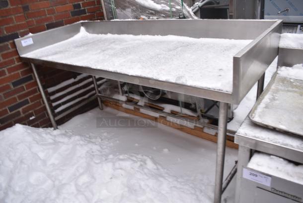Stainless Steel Table w/ Back and Side Splashes. - Image 1 of 3