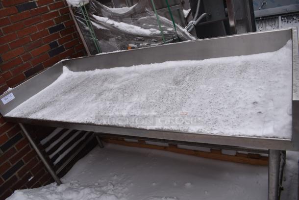Stainless Steel Table w/ Back and Side Splashes. - Image 2 of 3