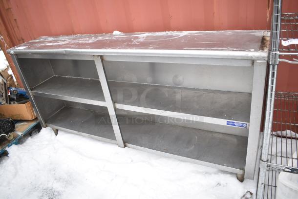Stainless Steel Table w/ 2 Under Shelves - Image 1 of 4
