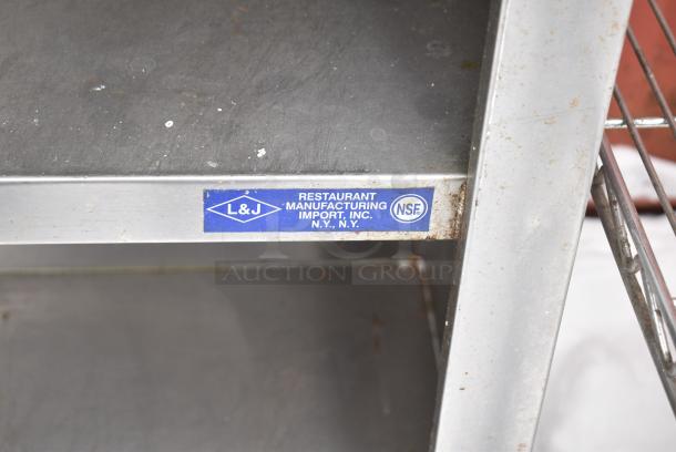 Stainless Steel Table w/ 2 Under Shelves - Image 4 of 4