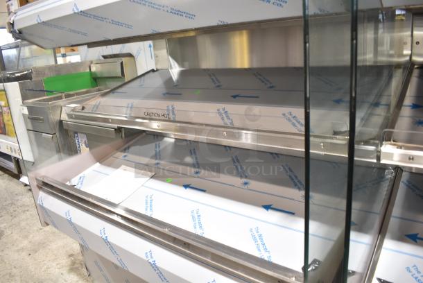 BRAND NEW SCRATCH AND DENT! 2016 BKI HSS4-2TSQ Stainless Steel Commercial Floor Style 2 Tier Warming Display Case Merchandiser. 230 Volts, 1 Phase. - Image 3 of 5