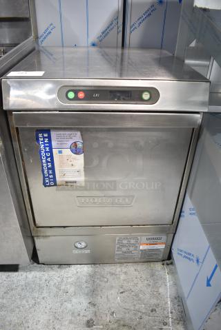 Hobart LXIH Stainless Steel Commercial Undercounter Dishwasher. 120/208-240 Volts, 1 Phase.