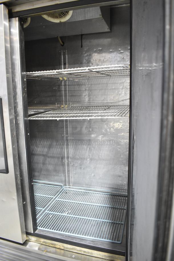 Turbo Air TSF-49SD Stainless Steel Commercial 2 Door Reach In Freezer w/ Poly Coated Racks on Commercial Casters. 115 Volts, 1 Phase. Tested and Does Not Power On - Image 5 of 7