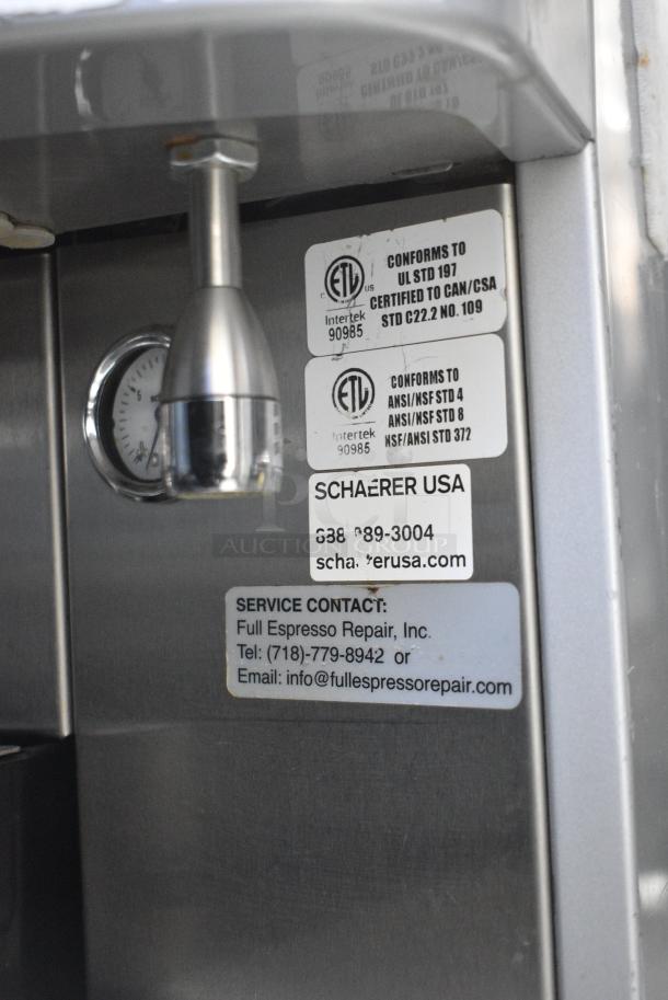 Schaerer SCA1 Coffee Art Plus Metal Commercial Countertop Single Group Automatic Bean To Cup Coffee Machine w/ 2 Espresso Bean Hoppers. - Image 6 of 6
