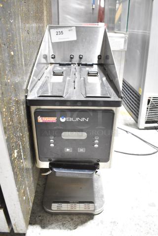 2019 Bunn MHG Stainless Steel Countertop Coffee Bean Grinder Base. 120 Volts, 1 Phase. Tested and Powers On But Parts Do Not Move