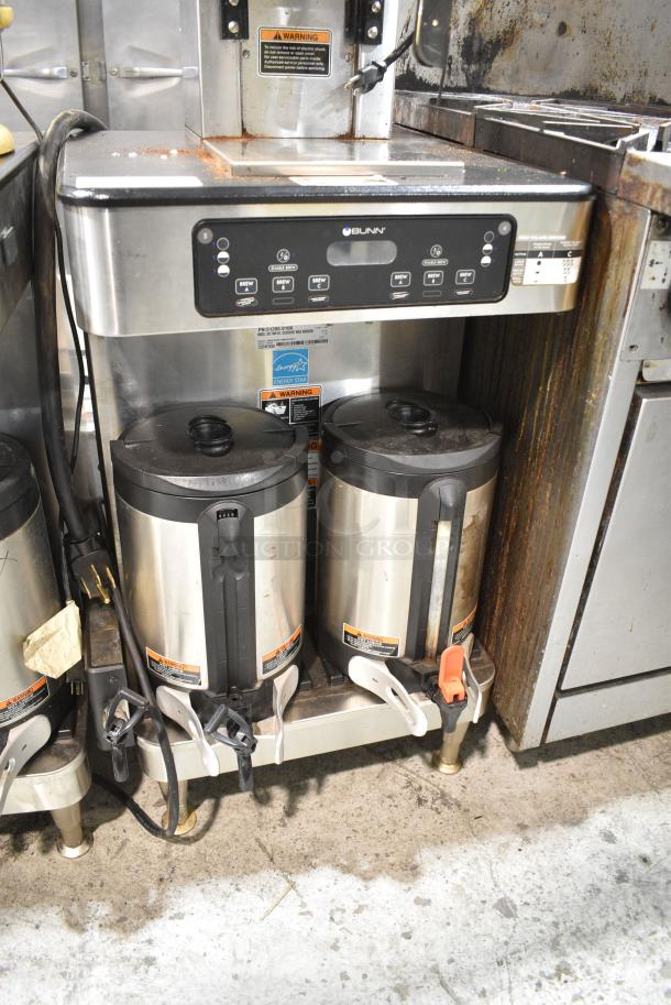 2020 Bunn ICB TWIN SH Stainless Steel Commercial Countertop Dual Coffee Machine w/ 2 Satellite Servers. 120/208 Volts, 1 Phase. - Image 1 of 11