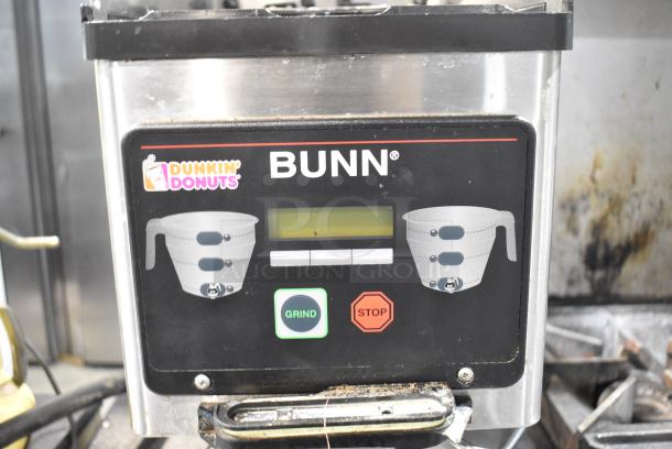 Bunn Stainless Steel Countertop Coffee Bean Grinder Base. 120 Volts, 1 Phase. Tested and Powers On But Parts Do Not Move - Image 3 of 6