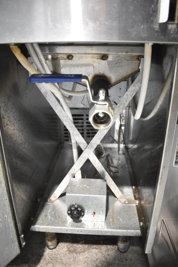 Imperial IFS-40-E Stainless Steel Commercial Floor Style Electric Powered Deep Fat Fryer w/ 2 Metal Fry Baskets. 208 Volts, 3 Phase. - Image 5 of 7