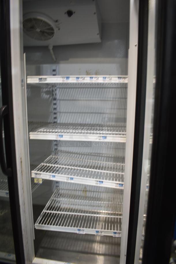 Master-Bilt BMG-48-HGP Metal Commercial 2 Door Reach In Cooler Merchandiser w/ Poly Coated Racks. 208-230 Volts, 1 Phase. Tested and Working! - Image 3 of 4