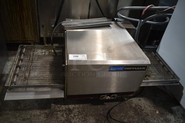Lincoln Impinger 1302-4 Stainless Steel Commercial Electric Powered Conveyor Pizza Oven. 240 Volts, 1 Phase. - Image 1 of 7