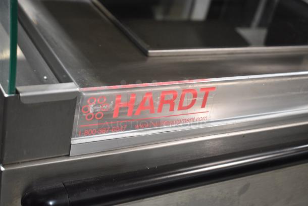 Hardt Stainless Steel Commercial Electric Powered Floor Style 2 Tier Heated Display Case Merchandiser.  208 Volts, 1 Phase. - Image 2 of 6