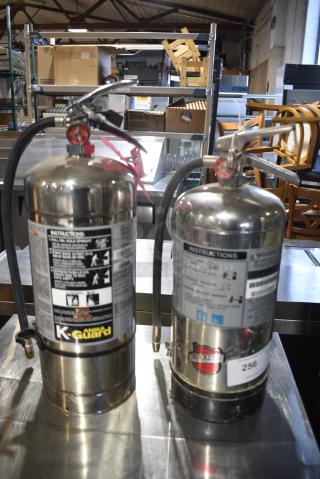 2 Wet Chemical Fire Extinguishers. 2 Times Your Bid! Buyer Must Pick Up - We Will Not Ship This Item.