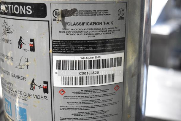 2 Wet Chemical Fire Extinguishers. 2 Times Your Bid! Buyer Must Pick Up - We Will Not Ship This Item. - Image 4 of 6