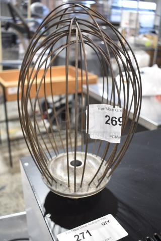 Metal Commercial 20 Quart Whisk Attachment for Hobart Mixer