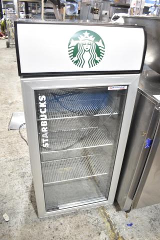 Starbucks CTB120 Metal Mini Cooler Merchandiser. 115 Volts, 1 Phase. Tested and Working!