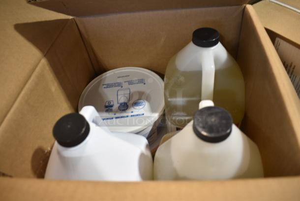 2 Boxes of Various Cleaners Including Ecolab Solid Power and Ecolab Super Trump Detergent. 2 Times Your Bid! - Image 1 of 9