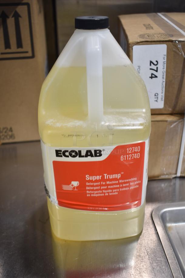 2 Boxes of Various Cleaners Including Ecolab Solid Power and Ecolab Super Trump Detergent. 2 Times Your Bid! - Image 6 of 9