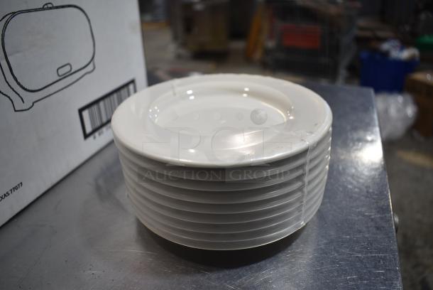 Box of 36 BRAND NEW! Tuxton YEA-062 White Ceramic Plates. 6-1/4" - Image 1 of 4