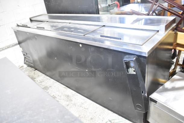 Beverage Air DW94HC-B Metal Commercial Back Bar Bottle Cooler w/ 4 Sliding Lids. 115 Volts, 1 Phase. Tested and Working! - Image 1 of 9