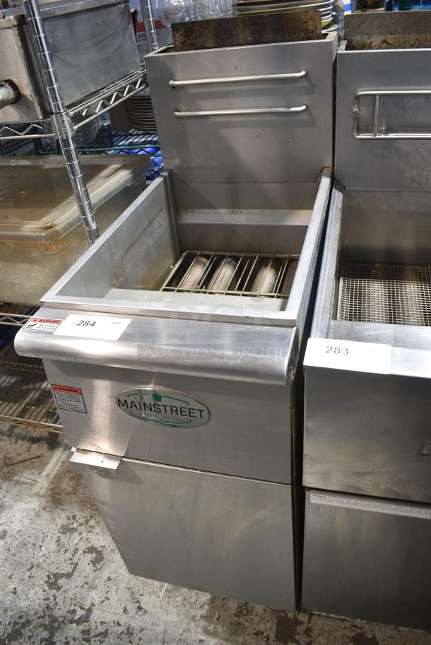 2021 Mainstreet 541FF50L Stainless Steel Commercial Floor Style Propane Gas Powered Deep Fat Fryer. 120,000 BTU. - Image 1 of 5