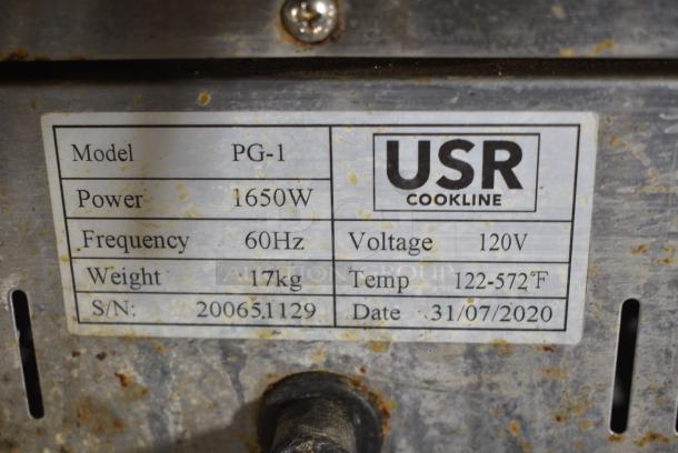 2020 USR Cookline PG-1 Stainless Steel Commercial Countertop Panini Press. 120 Volts, 1 Phase. Tested and Working! - Image 6 of 6