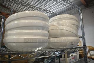 13 Oneida White Ceramic Dome Cover. 13 Times Your Bid!