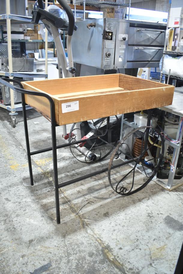 Wooden and Metal Cart. - Image 1 of 5