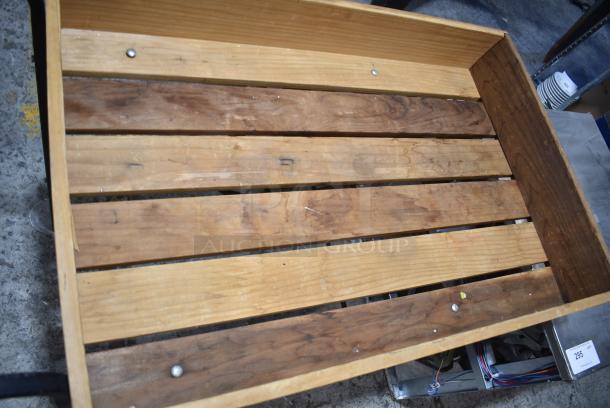 Wooden and Metal Cart. - Image 4 of 5
