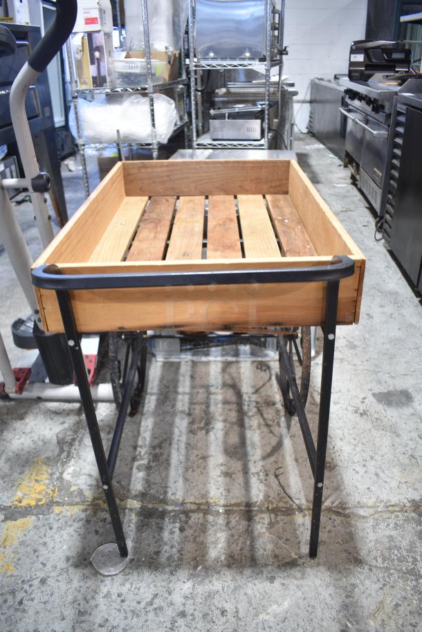 Wooden and Metal Cart. - Image 5 of 5