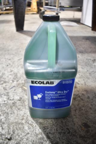 Box of 4 Ecolab Ultra Dry Rinse Additive Jugs.
