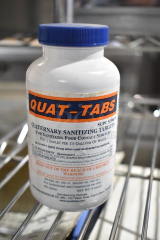 ALL ONE MONEY! Lot of 5 Quat Tabs Sanitizing Tablet Bottles