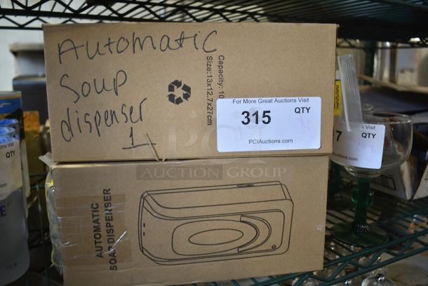 2 BRAND NEW IN BOX! Automatic Soap Dispenser. 2 Times Your Bid! - Image 2 of 3