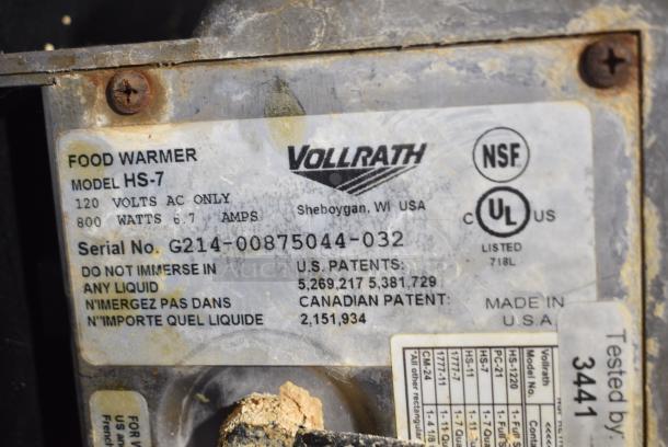 Vollrath HS-7 Cayenne Stainless Steel Commercial Countertop Soup Warmer Food Warmer. 120 Volts, 1 Phase. Tested and Working! - Image 7 of 7